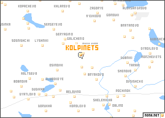 map of Kolpinets