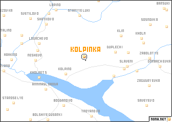 map of Kolpinka