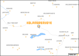 map of Kolpino Pervoye