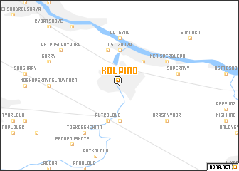 map of Kolpino