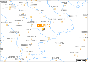 map of Kolpino