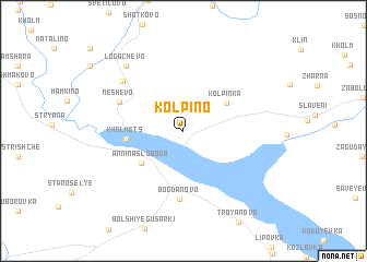 map of Kolpino