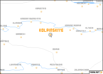 map of Kolpinskiye