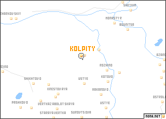 map of Kolpity