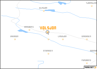 map of Kölsjön