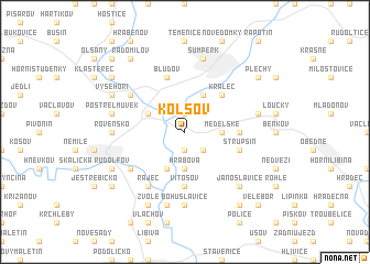 map of Kolšov