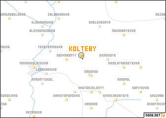 map of Kolteby