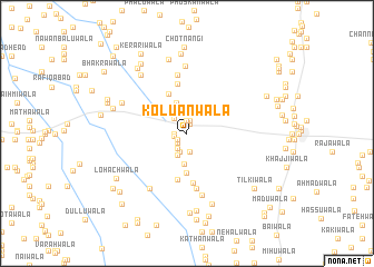 map of Koluānwāla