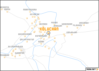 map of Kolūchān