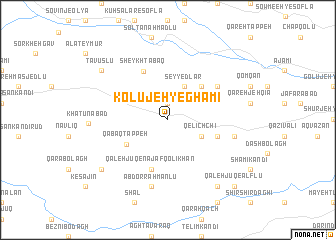 map of Kolūjeh-ye Ghamī