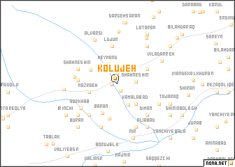 map of Kolūjeh