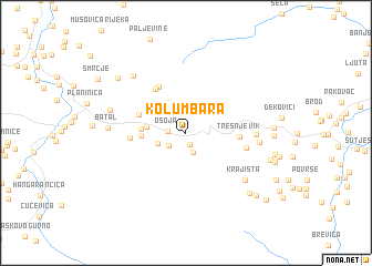 map of Kolumbara