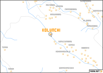 map of Kolūnchī