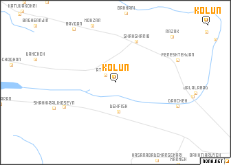 map of Kolūn
