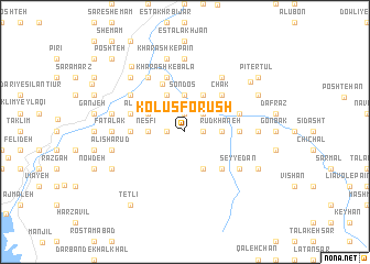 map of Kolūs Forūsh