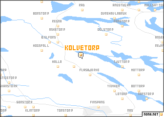 map of Kolvetorp