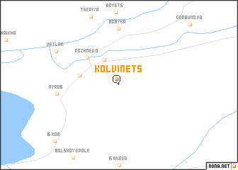 map of Kolvinets