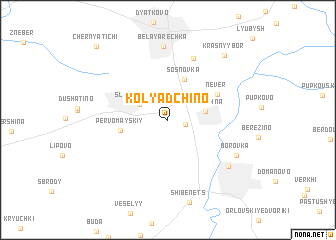 map of Kolyadchino