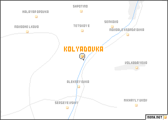 map of Kolyadovka