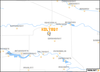map of (( Kolyady ))