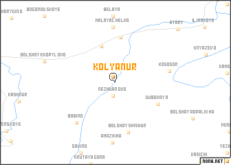 map of Kolyanur