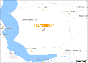 map of Kolychëvka