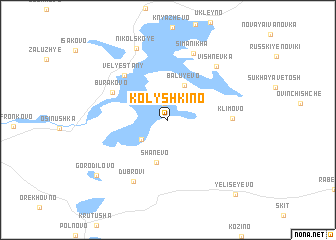 map of Kolyshkino