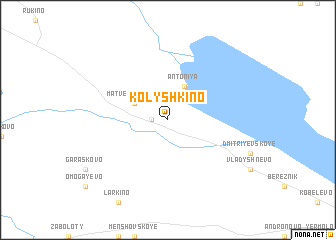 map of Kolyshkino