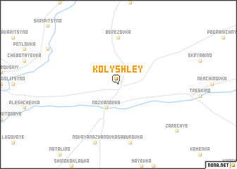 map of Kolyshley