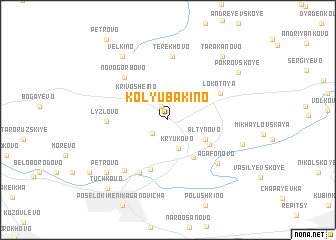 map of Kolyubakino