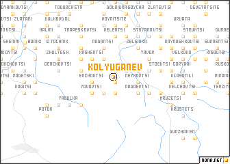 map of Kolyu Ganev