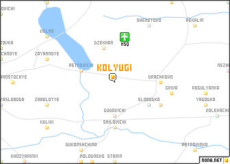 map of Kolyugi