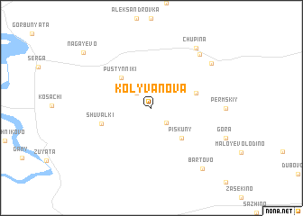 map of Kolyvanova