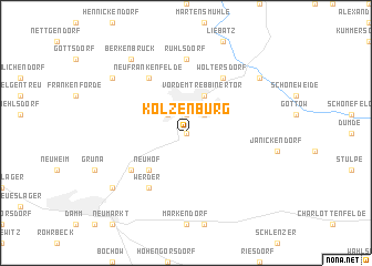 map of Kolzenburg