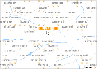 map of Kölzenhain
