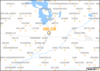 map of Kölzin