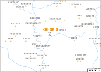 map of Komabia