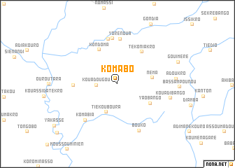 map of Komabo