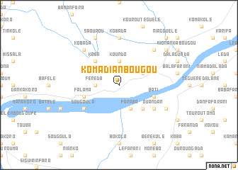 map of Komadianbougou