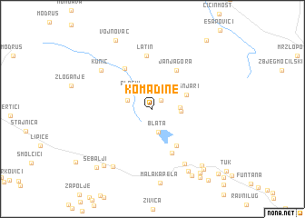 map of Komadine