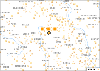 map of Komadine