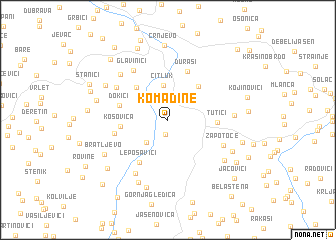map of Komadine