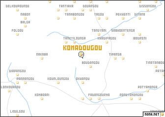 map of Komadougou