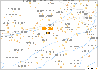 map of Komādūl