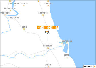 map of Komagamine