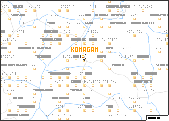 map of Komagam