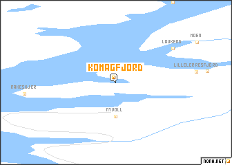 map of Komagfjord