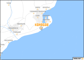 map of Komagoe