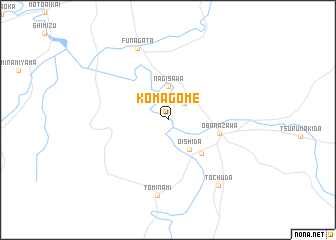 map of Komagome