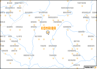 map of Komaiba